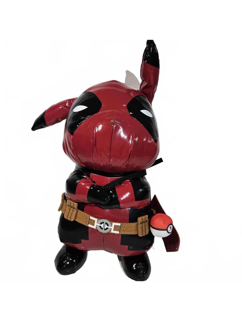 Deadpool Pikachu Pikapool 18" Stuffed Toy Tutu Toy Shiny Doll RARE